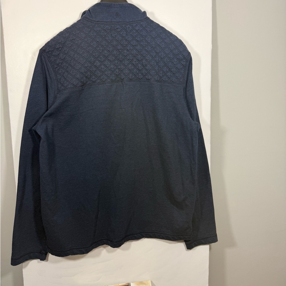 G.H. Bass & Co. Men's Dark Blue Zip-Up Sweater Size Large - Picture 3 of 15